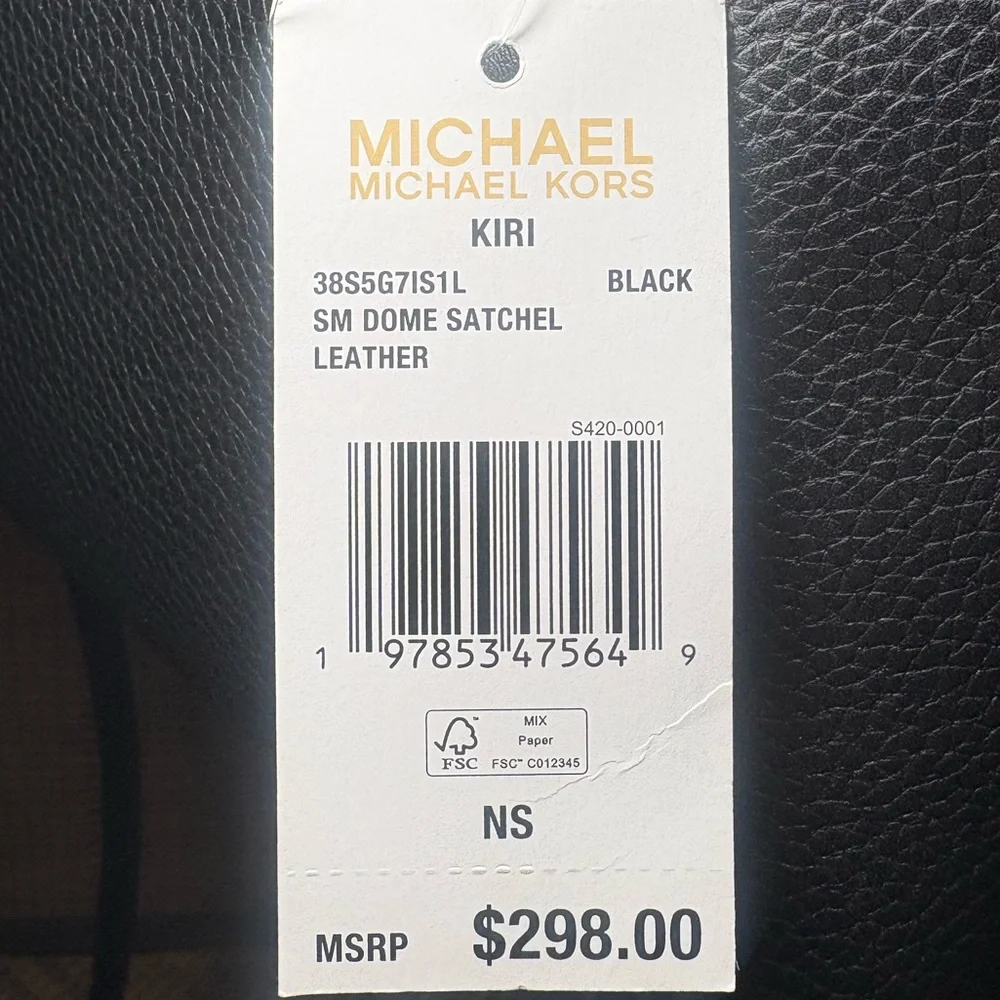 Michael Kors Kiri Small Dome Satchel in Black